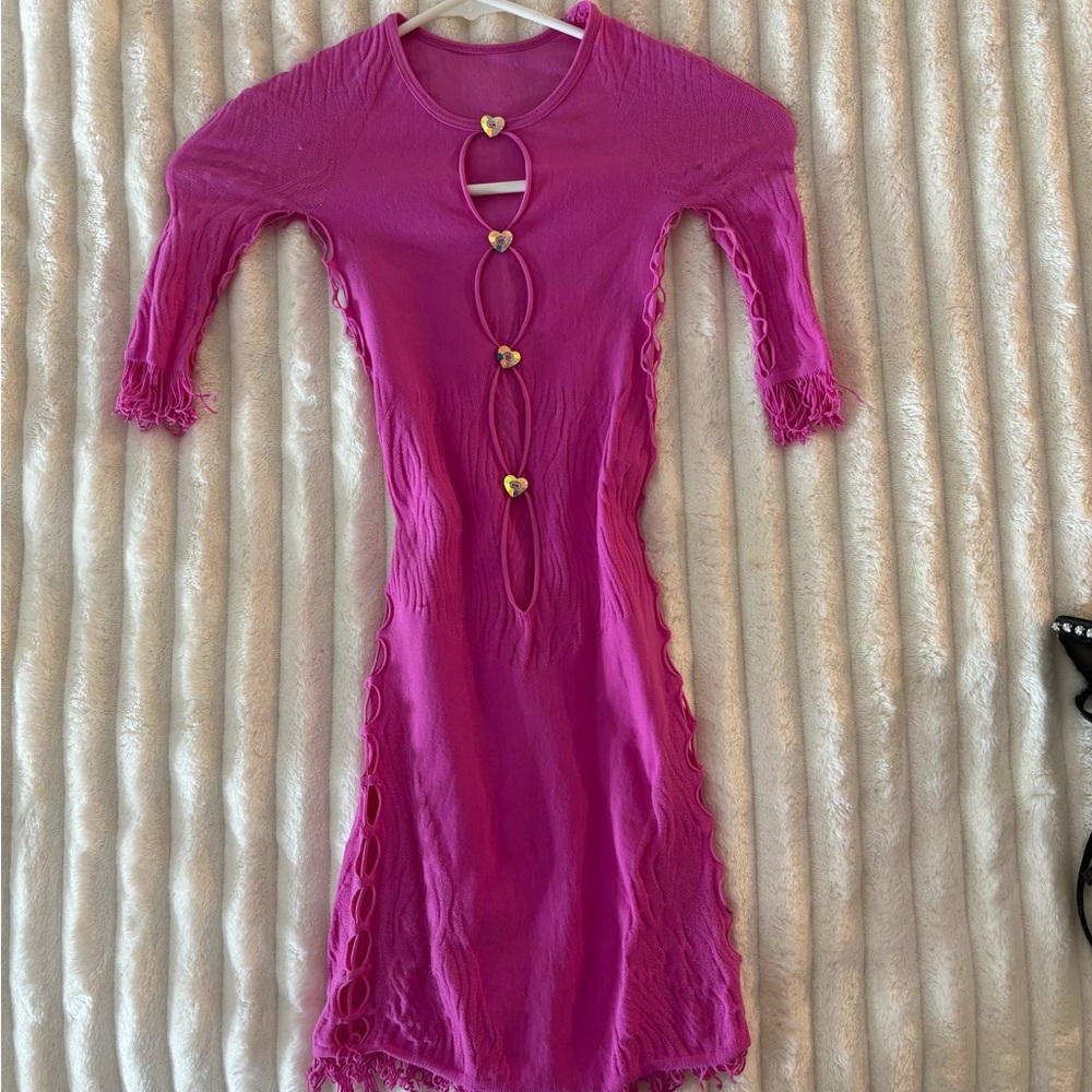 Pink poster girl dress